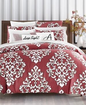Charter Club Damask Designs Outline Damask Comforter Set 2pc 300 Thread ct Twin